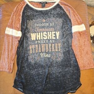 Super Soft Tennessee Whiskey Strawberry Wine Shirt Medium